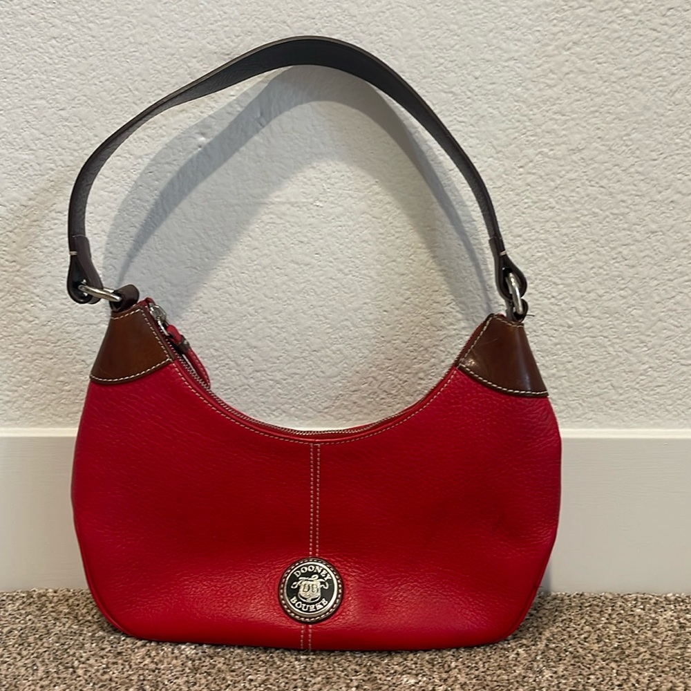 Rooney & Bourke Red Leather Purse with Zipper